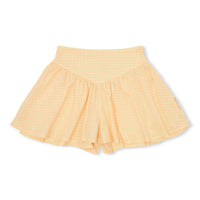 Romantic Short | Check Butter Yellow