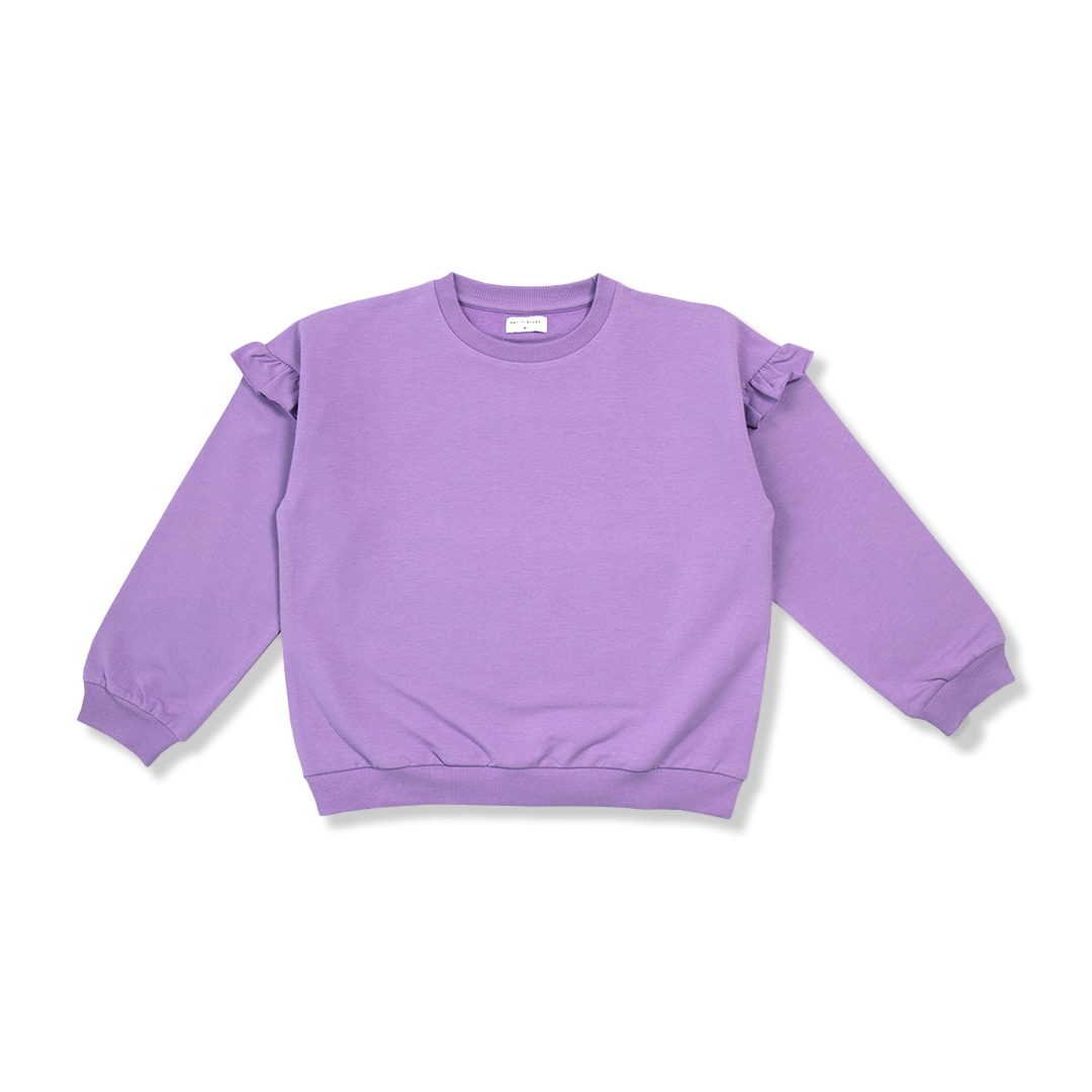 Ruffle Sweater | English Lavender