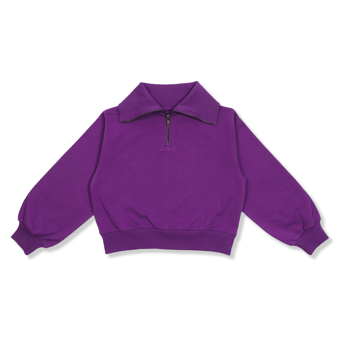 Zipper Sweater | Purple Dream