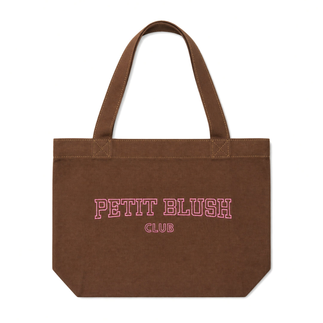 Petit Blush Canvas Shopper - Brown