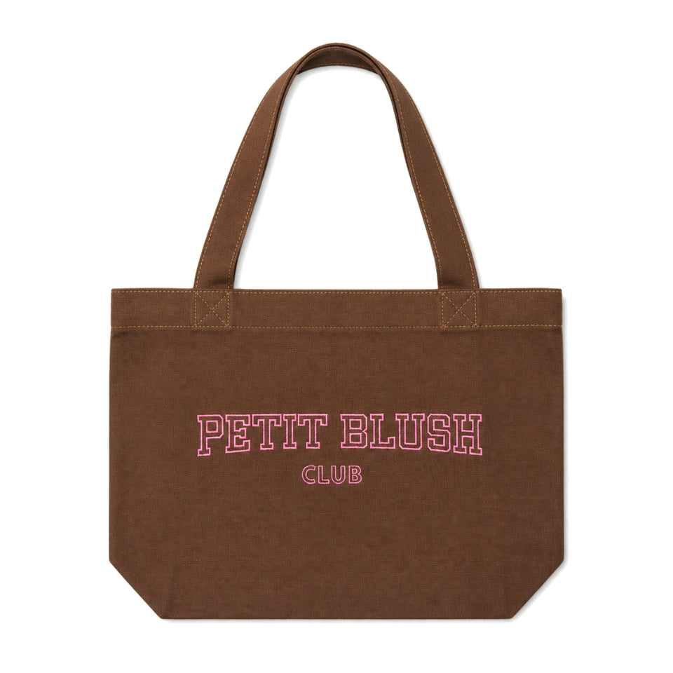 Petit Blush Canvas Shopper - Brown