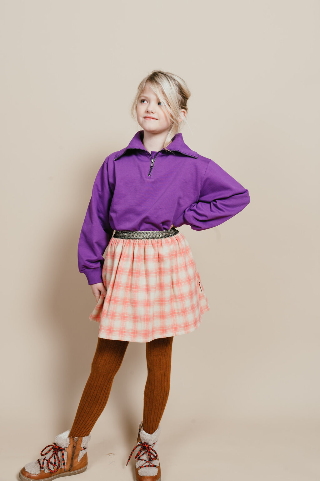 Zipper Sweater | Purple Dream