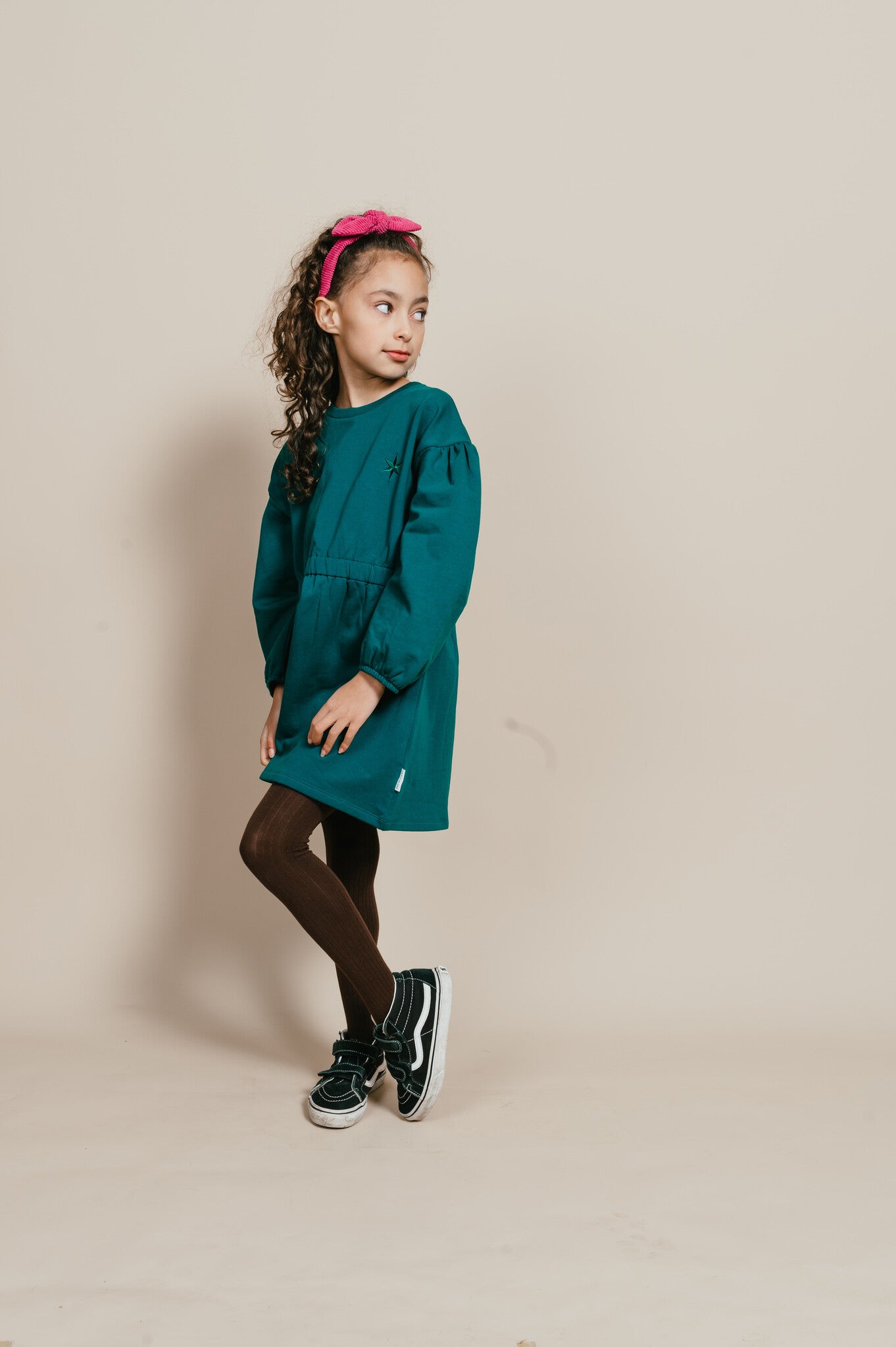 Skater Dress Balloon Sleeve | Aventurine