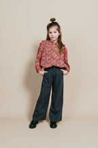 Ruffled Collar Blouse | Icon Flower AOP