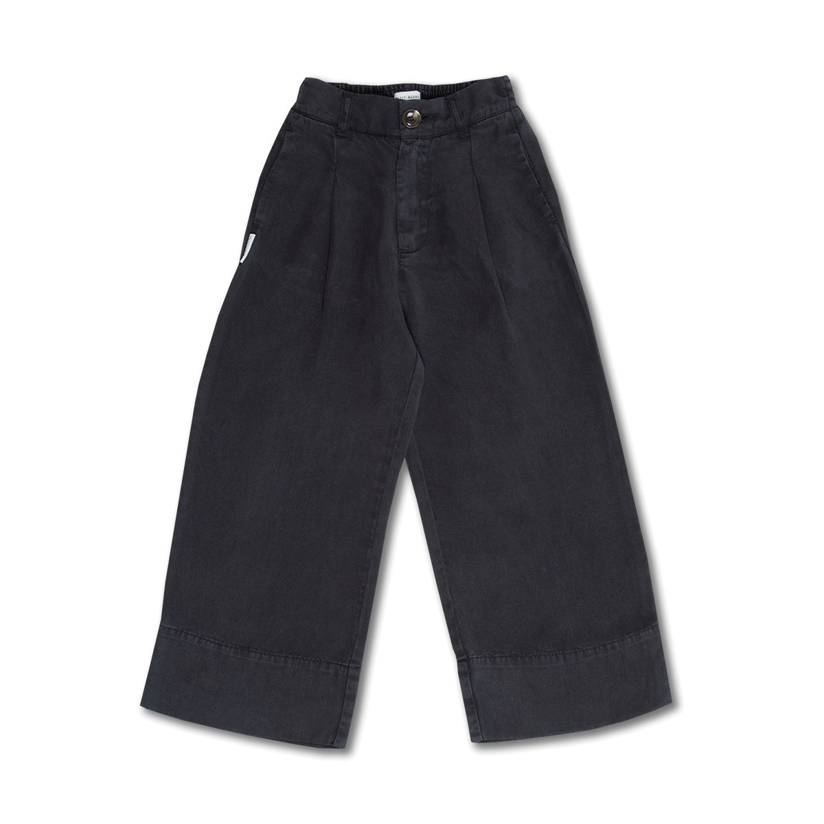 Wide Leg Pants | Washed Pirate Black