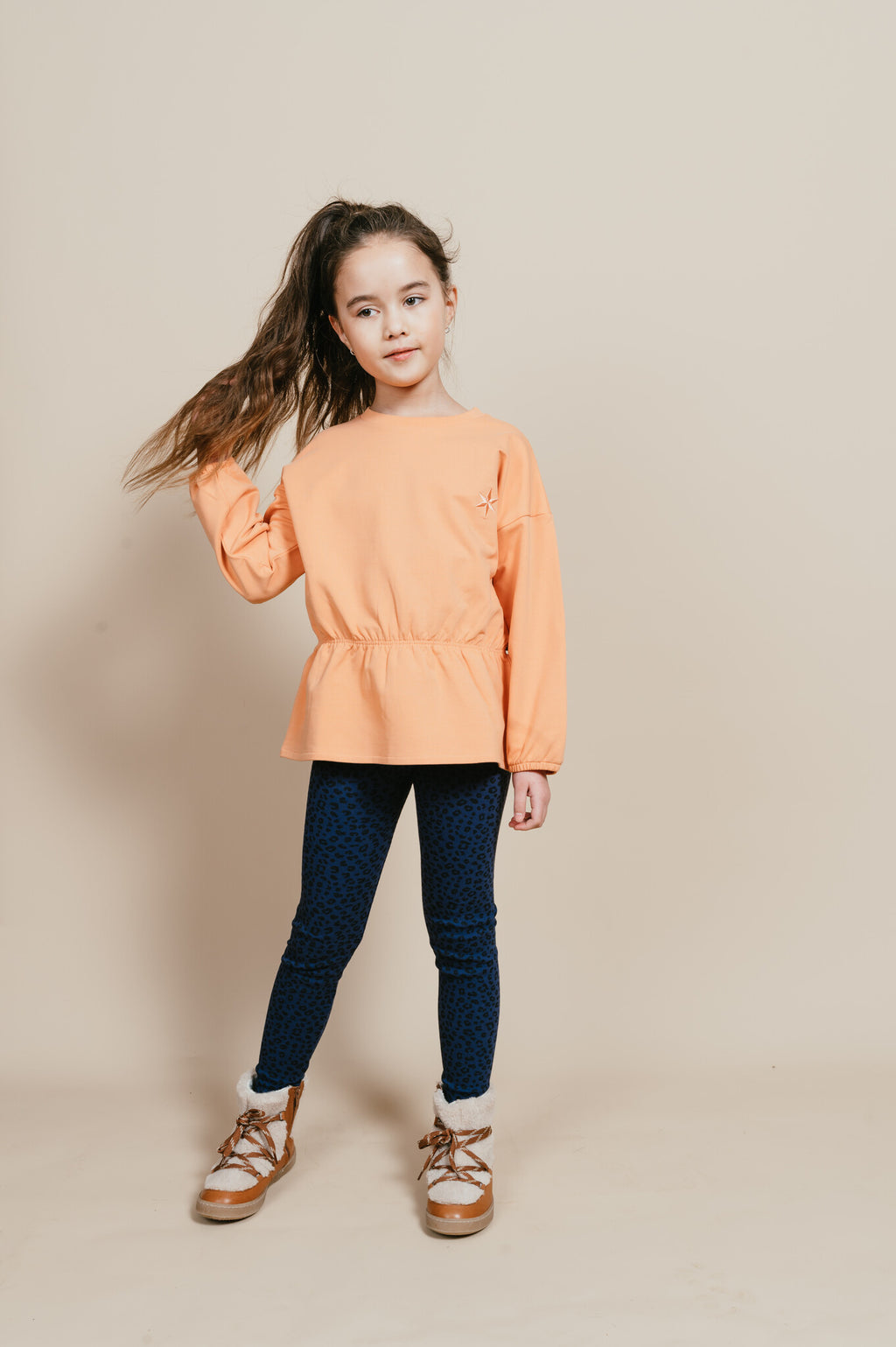 Boxy Ruffle Sweater | Canyon Sunset