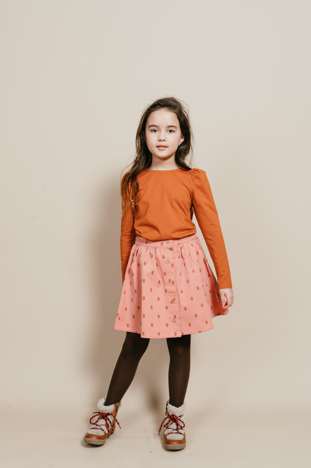 Puff Longsleeve "la petit blush" | Bombay Brown