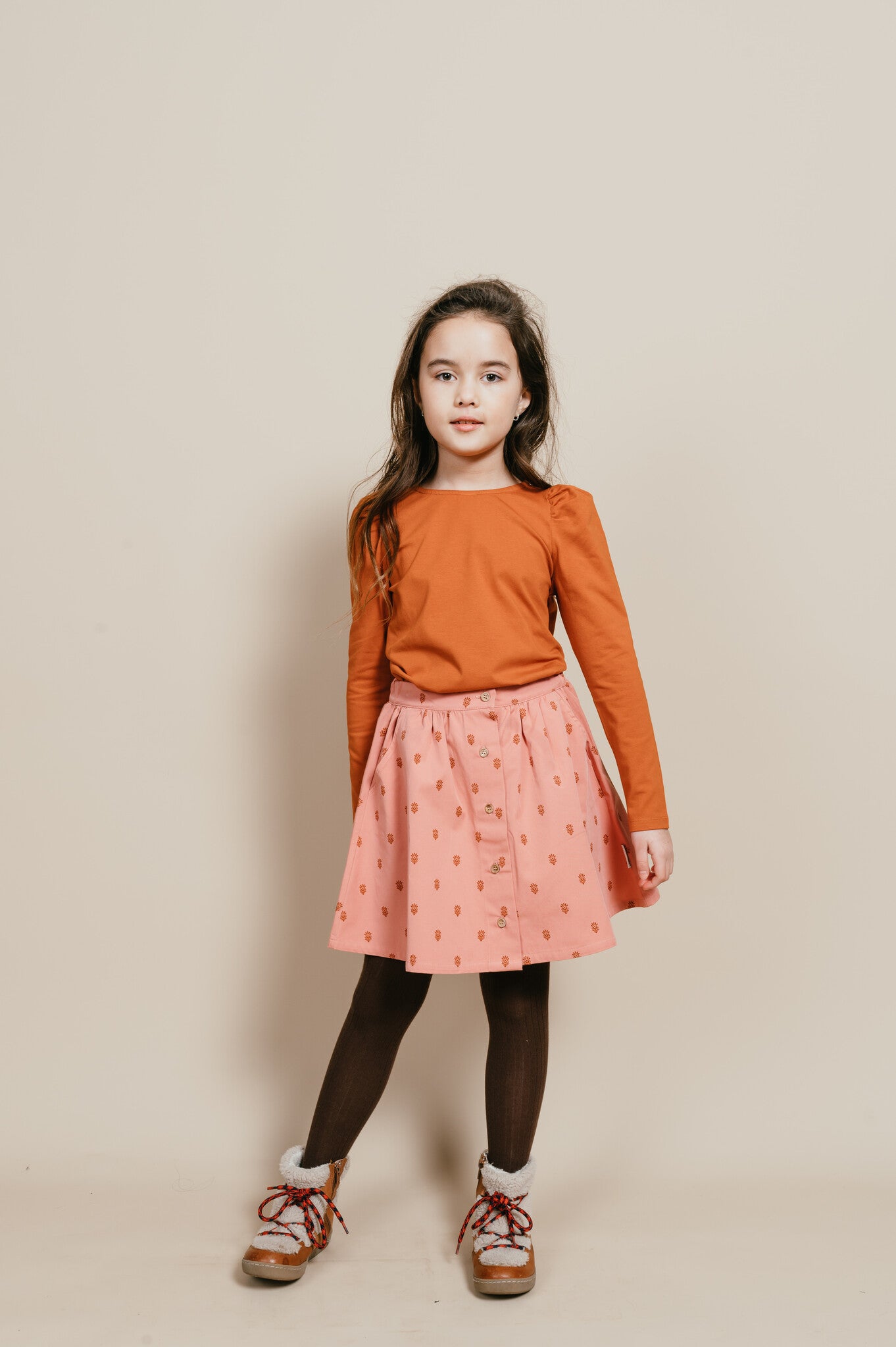 Puff Longsleeve "la petit blush" | Bombay Brown
