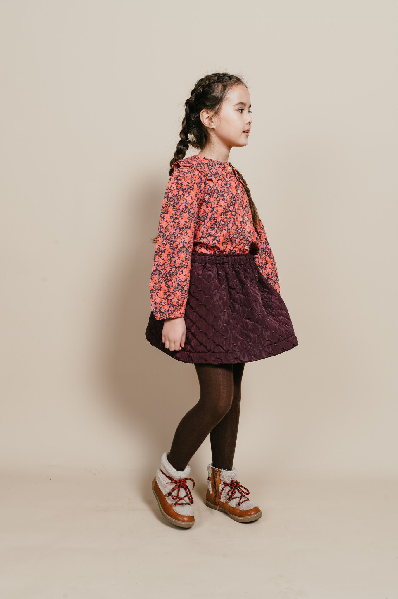 Padded  Skirt | Iconic Purple