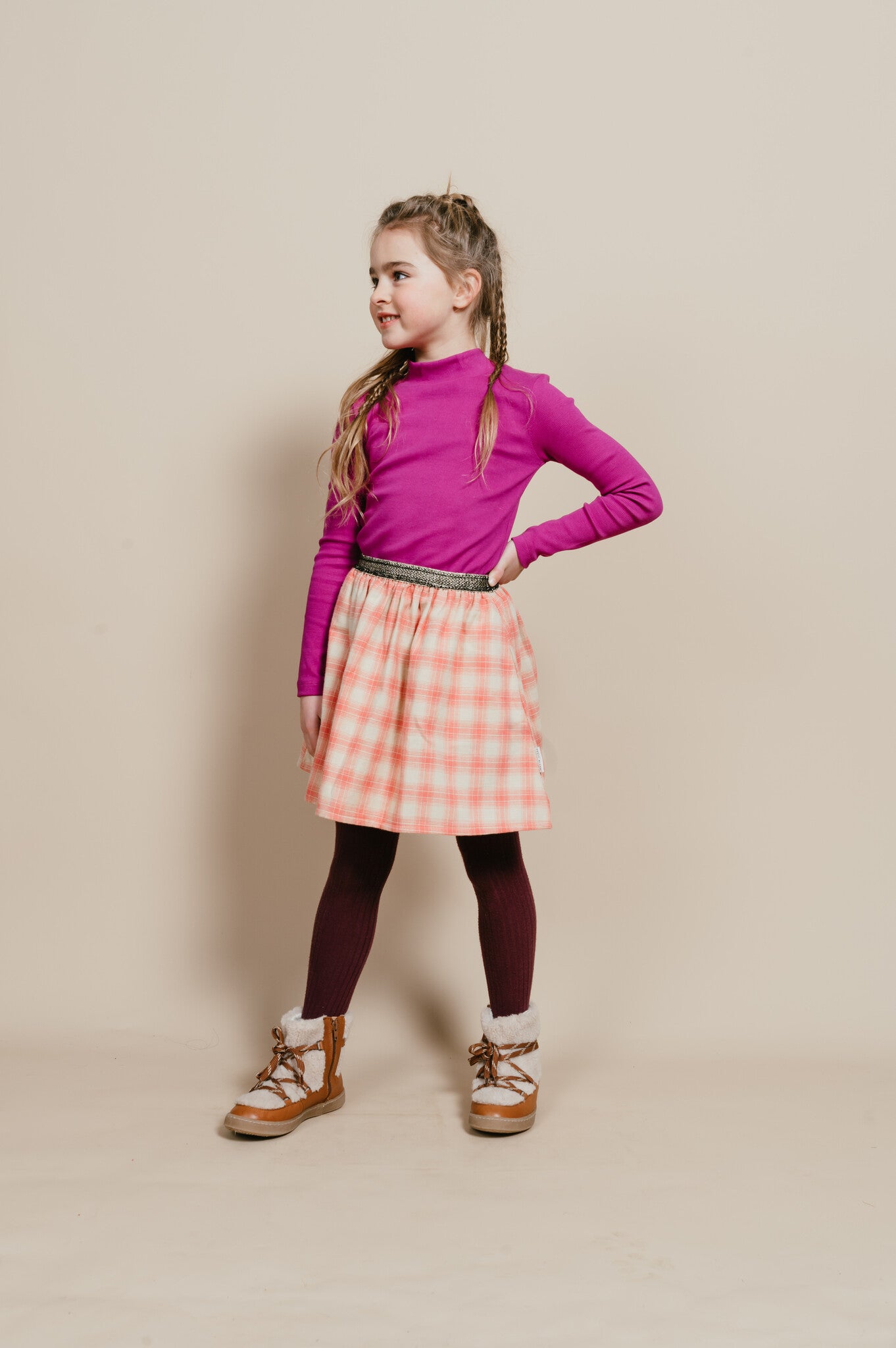 Rib Turtle Neck | Violet