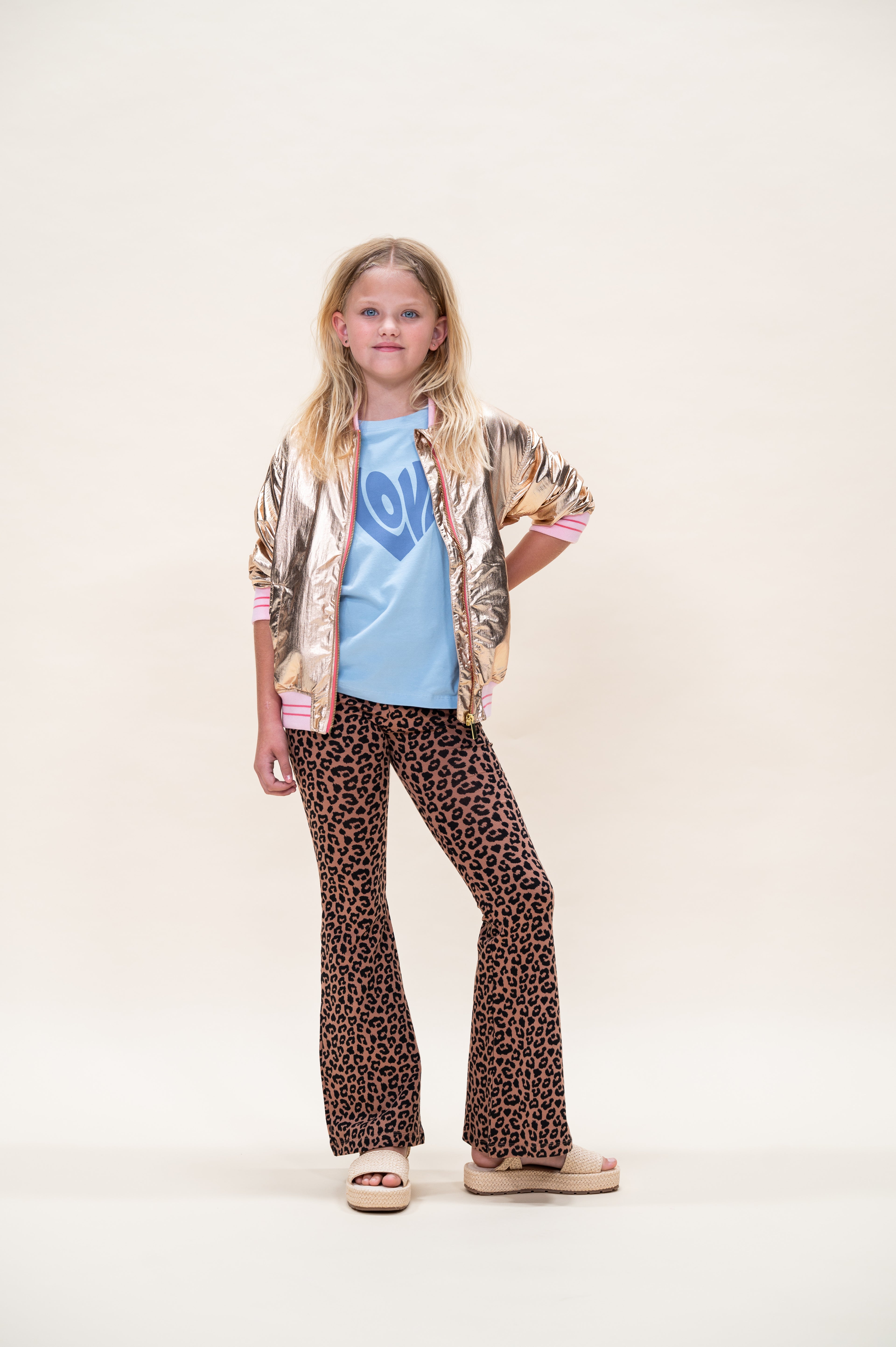 Bowie Flared Pants | Wild Leopard AOP