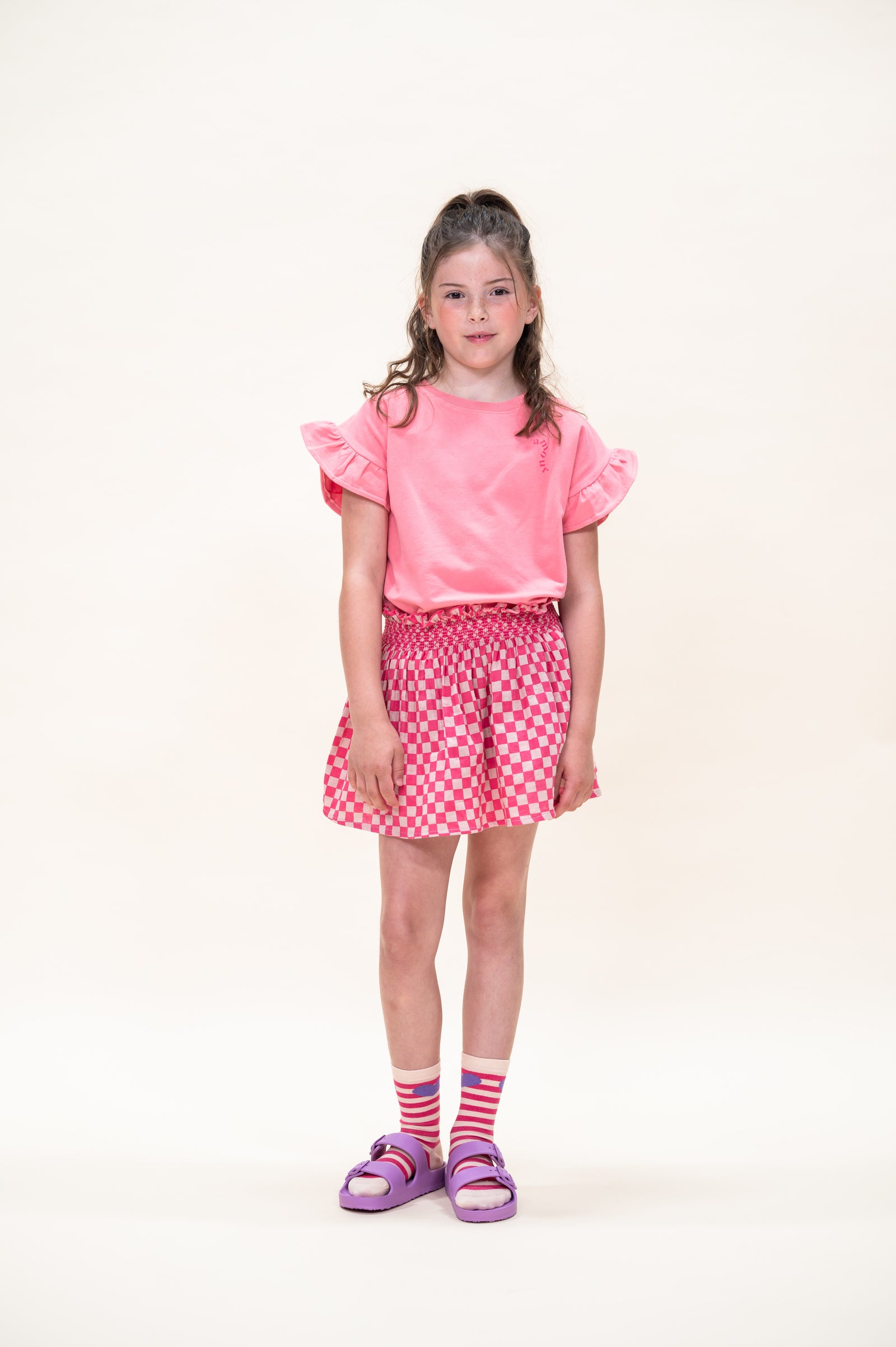 Mini Skirt | Square AOP