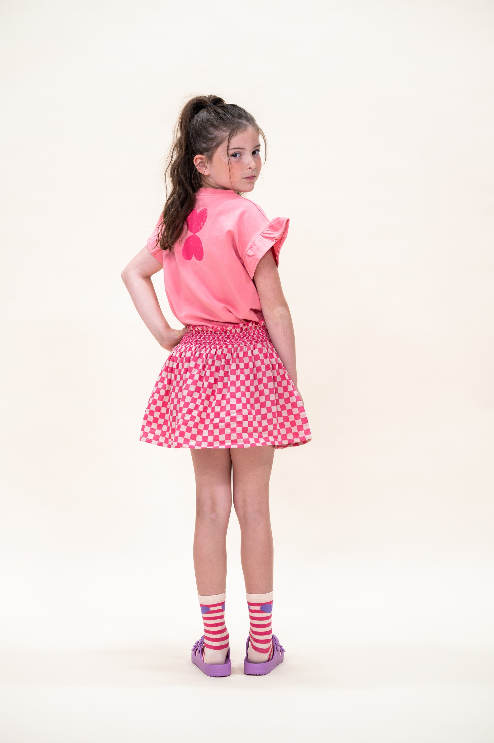 Ruffle T-Shirt | Strawberry Ice