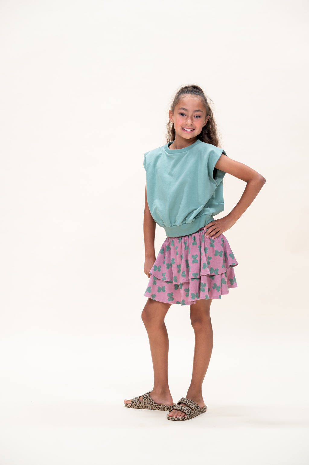 Mini Smock Skirt | Hourglas Hearts Lilas