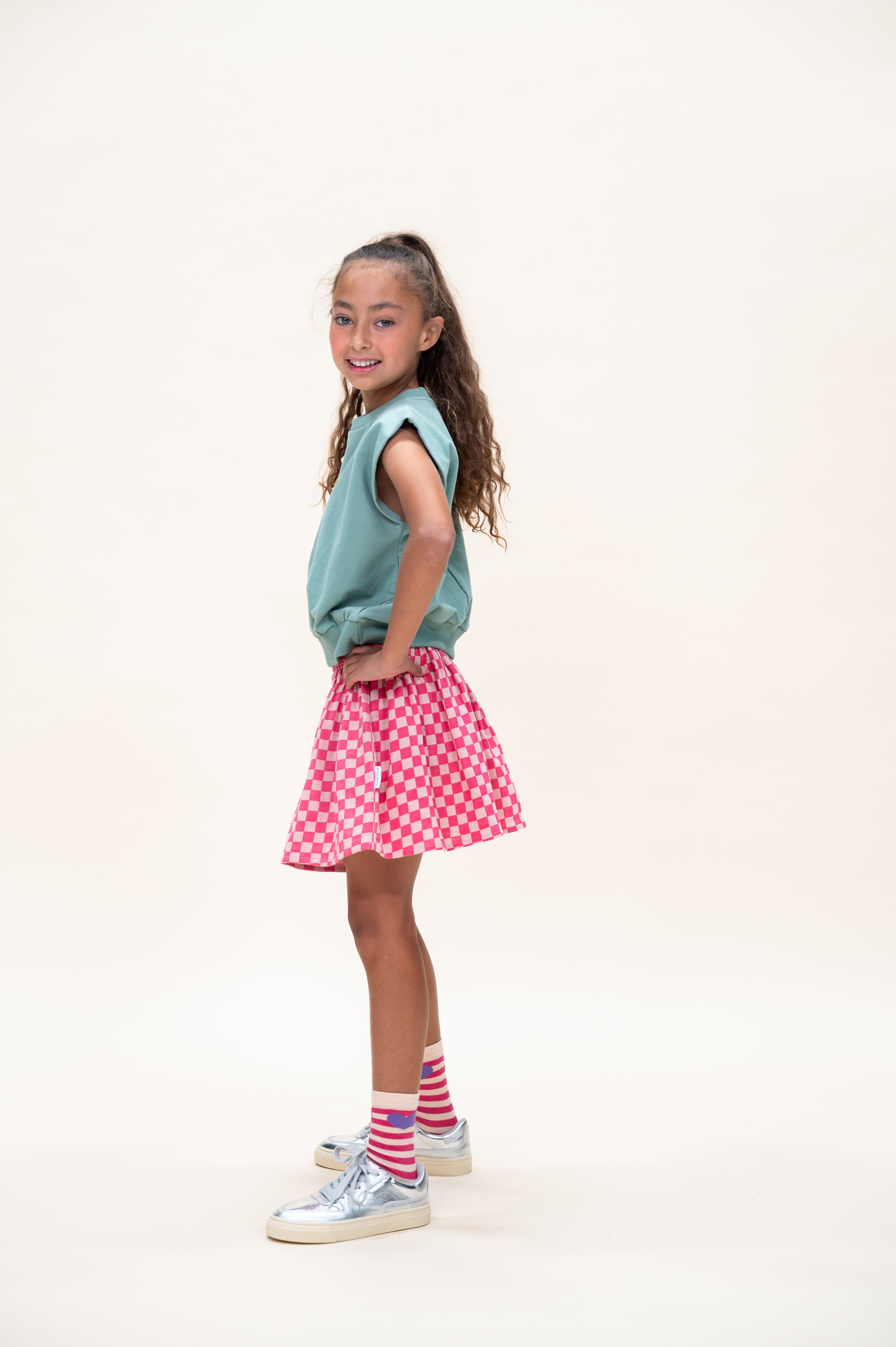 Mini Skirt | Square AOP