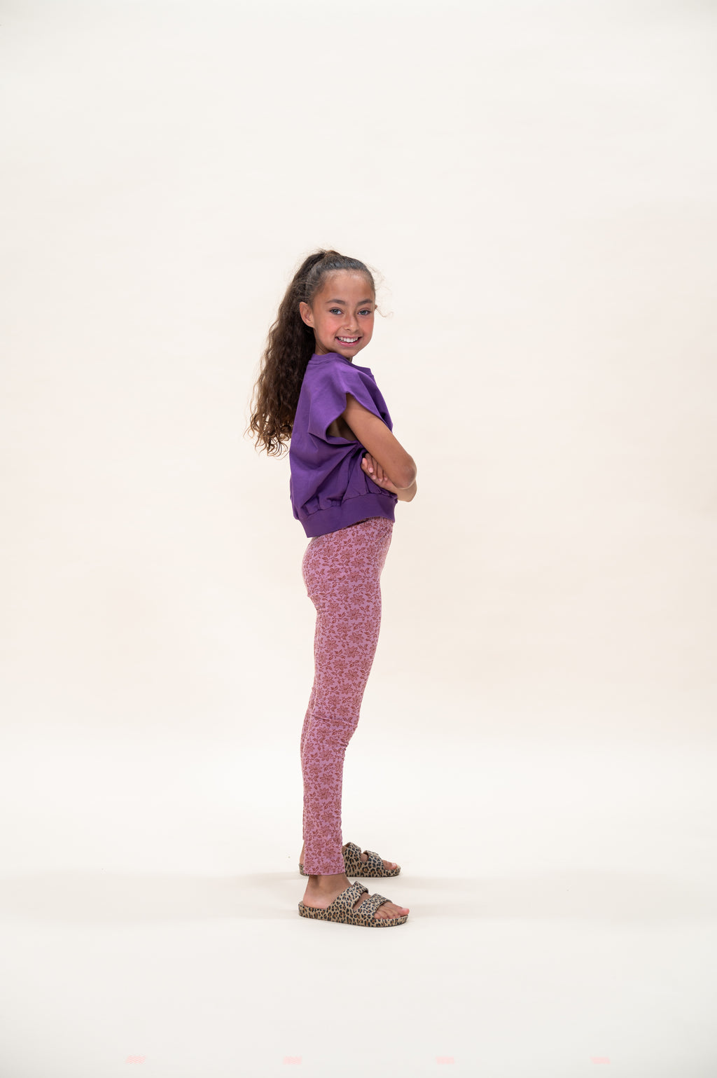 Lola Legging | Lace Flower AOP