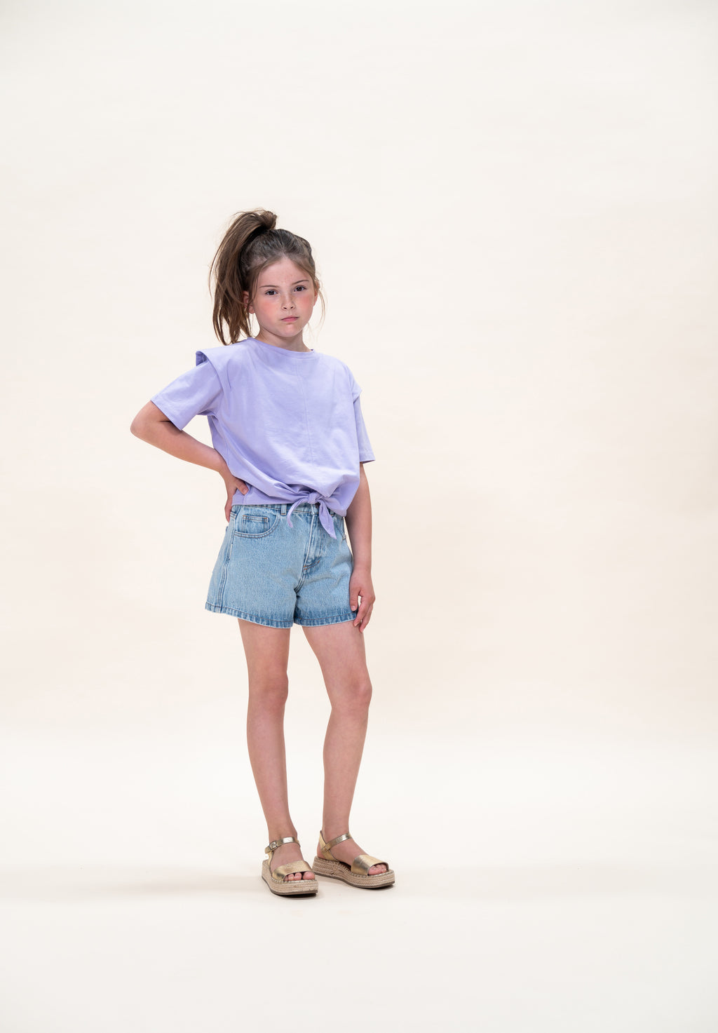 Jeans Short | Light Blue Washed