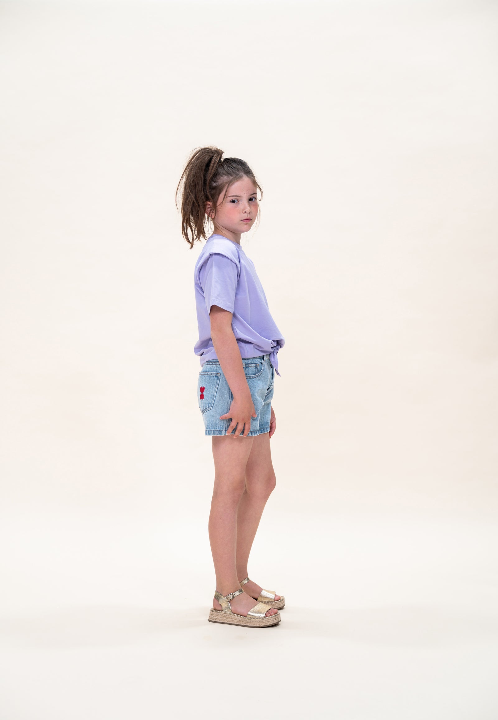 Knotted T-Shirt | Purple Rose