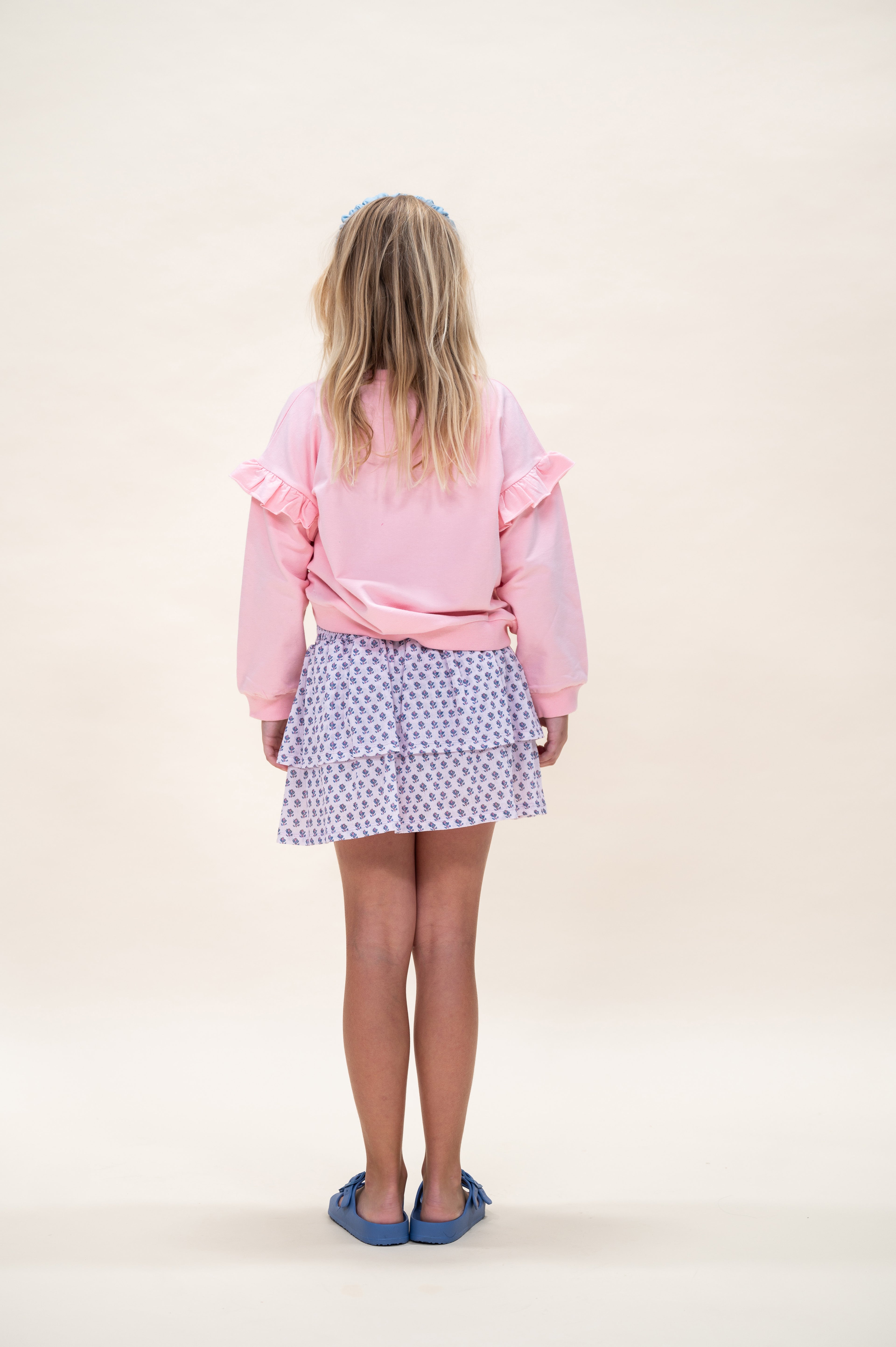 Ruffle Sweater | Crystal Rose