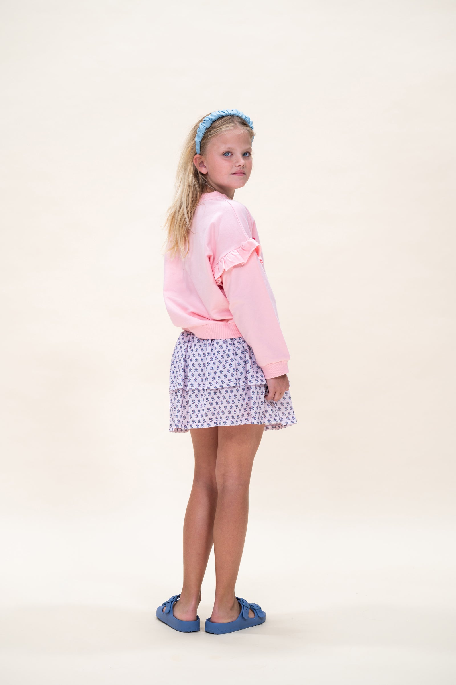 Smocked Headband | Jeans Blue