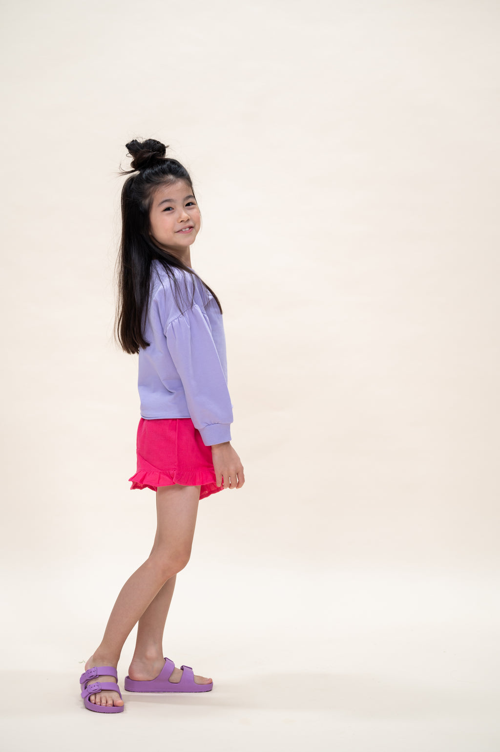 Lily Ballon Sweater | Purple Rose