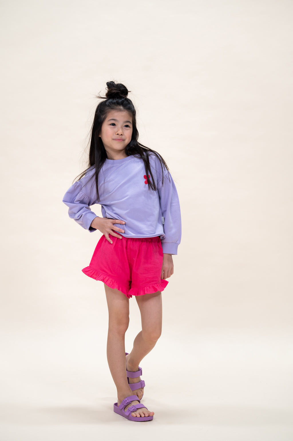 Lily Ballon Sweater | Purple Rose