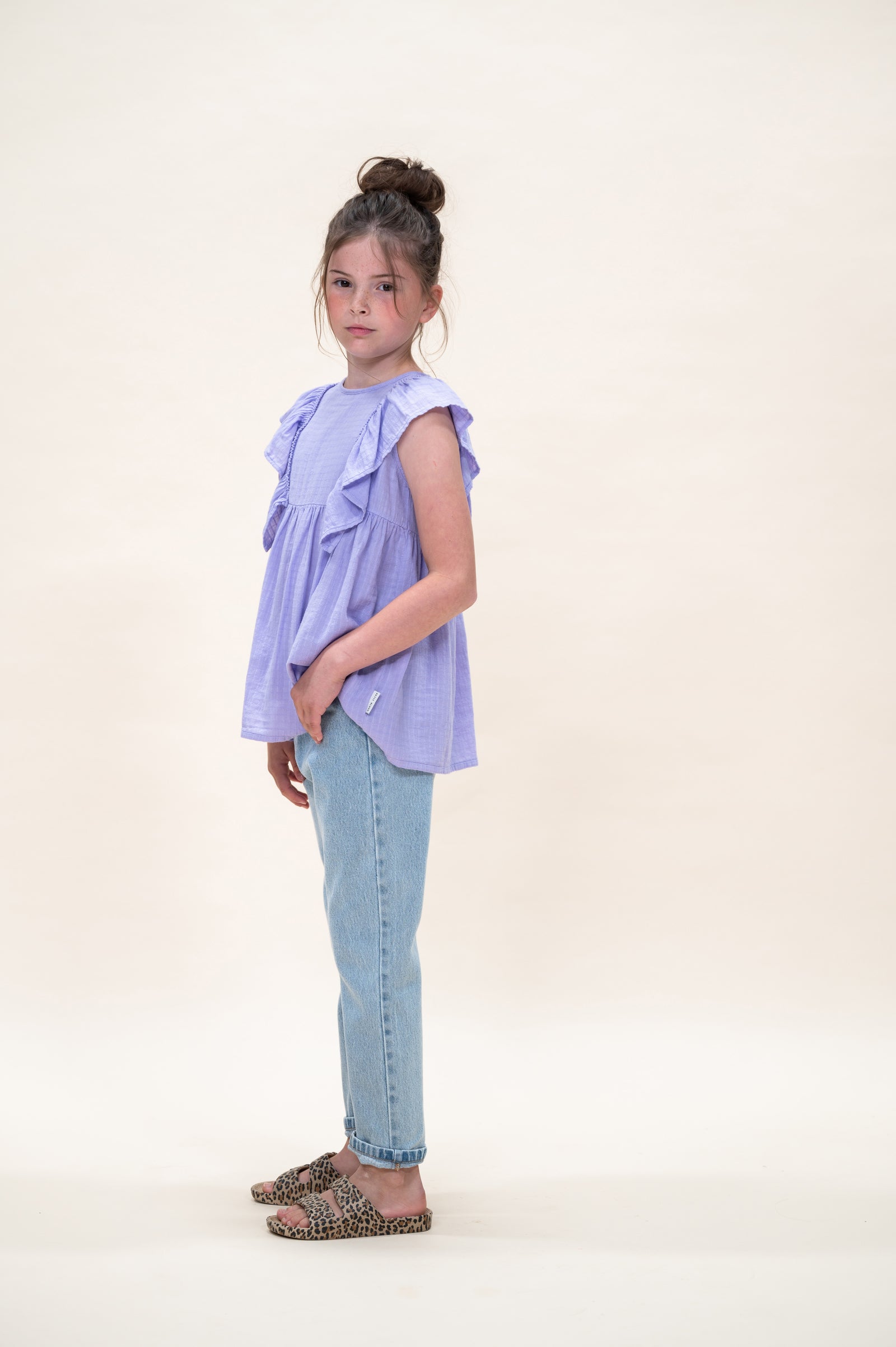 Ruffle Blouse | Purple Rose