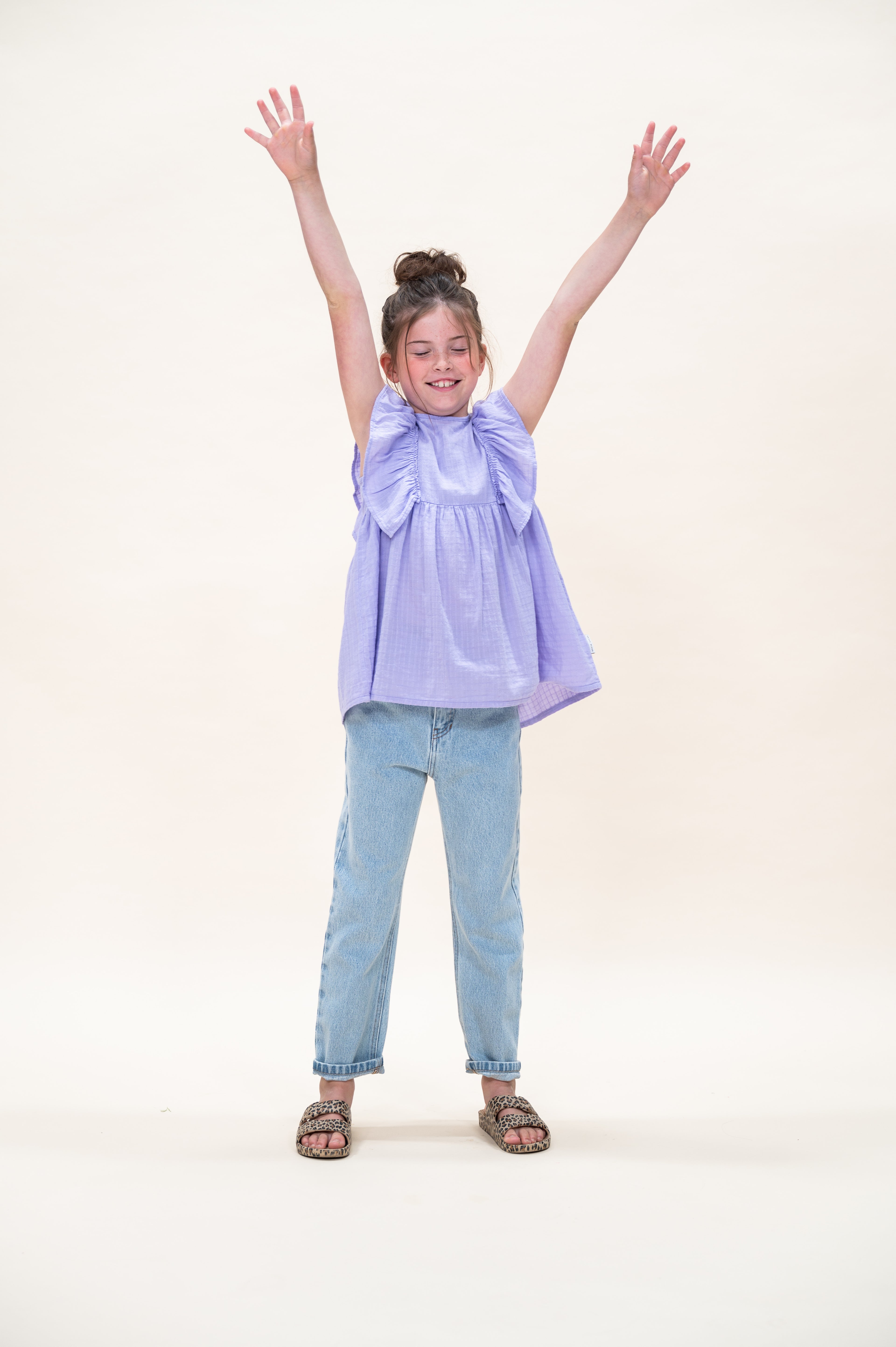 Ruffle Blouse | Purple Rose