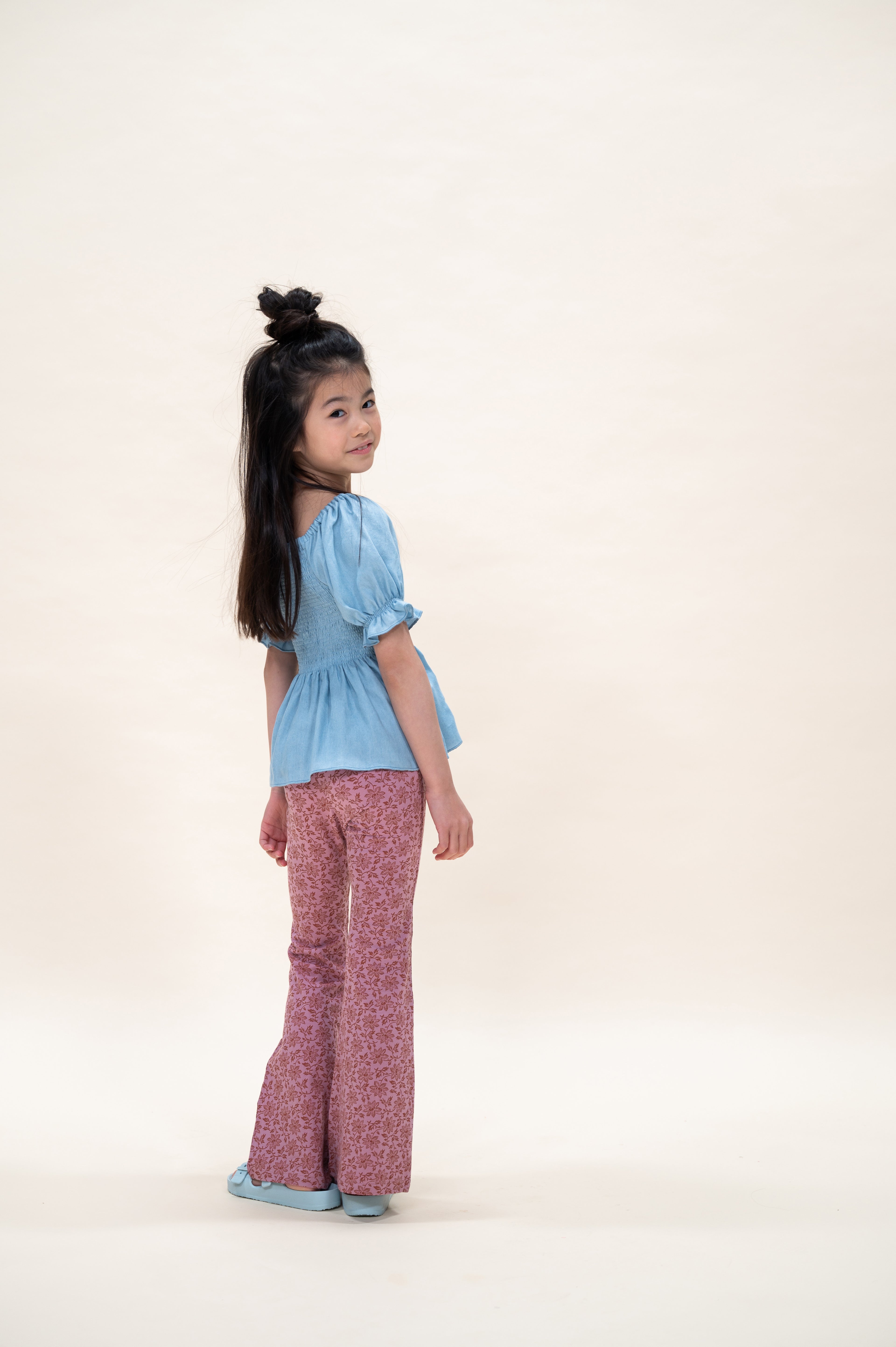 Bowie Flared Pants | Lace Flower AOP