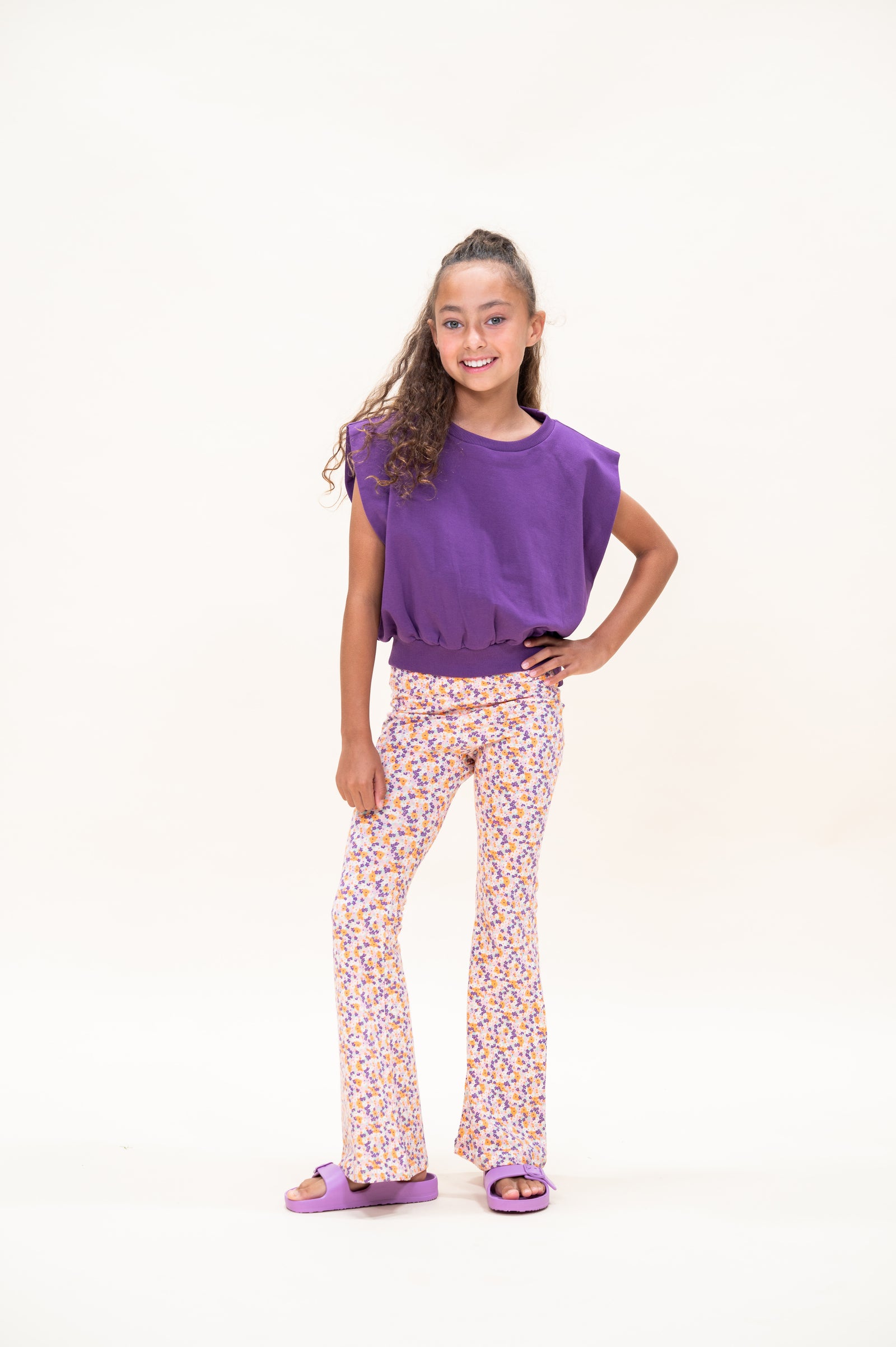 Bowie Flared Pants | Mini Ditsy AOP