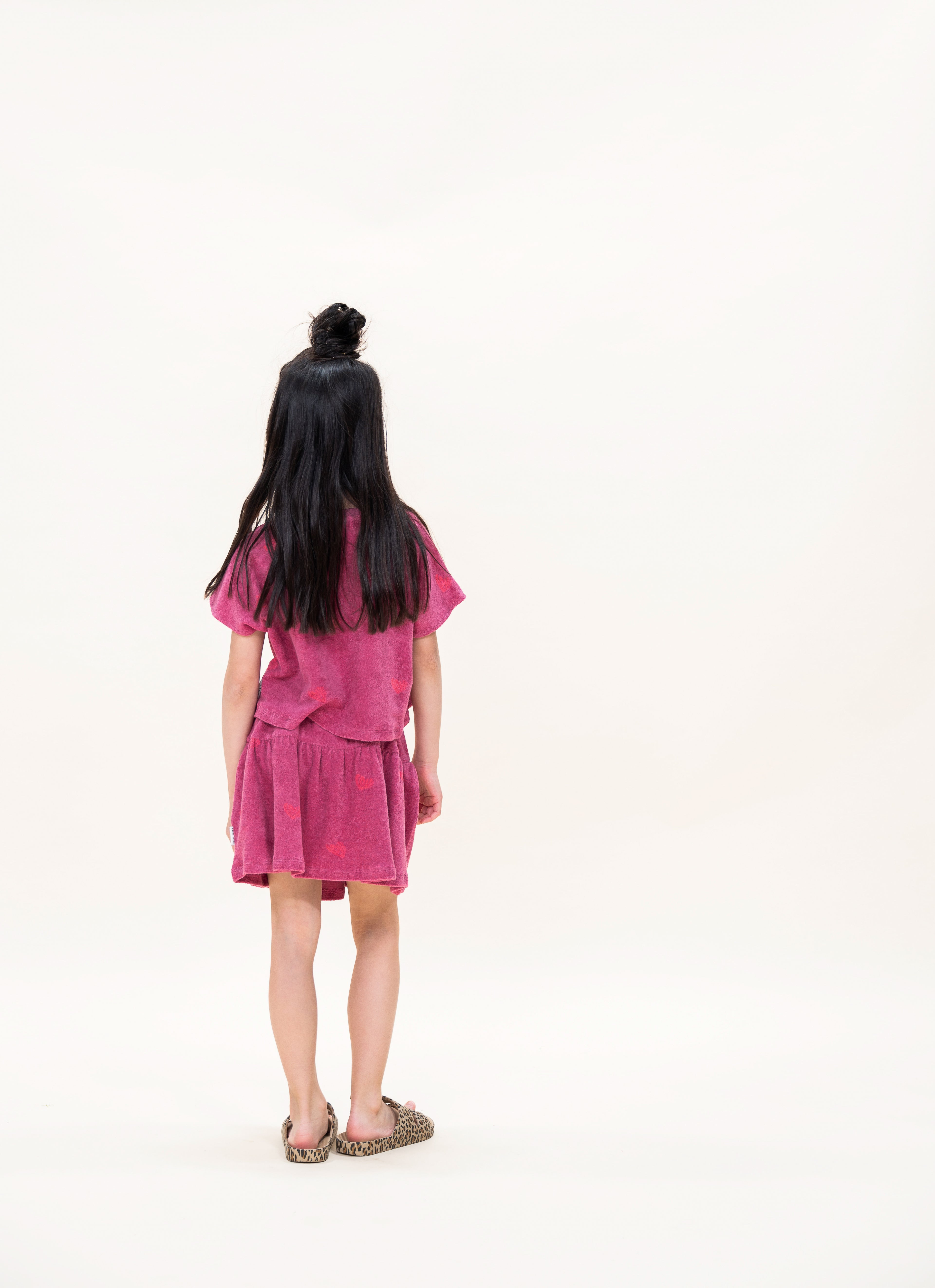 Towel Ruffle Skirt | LOVE AOP