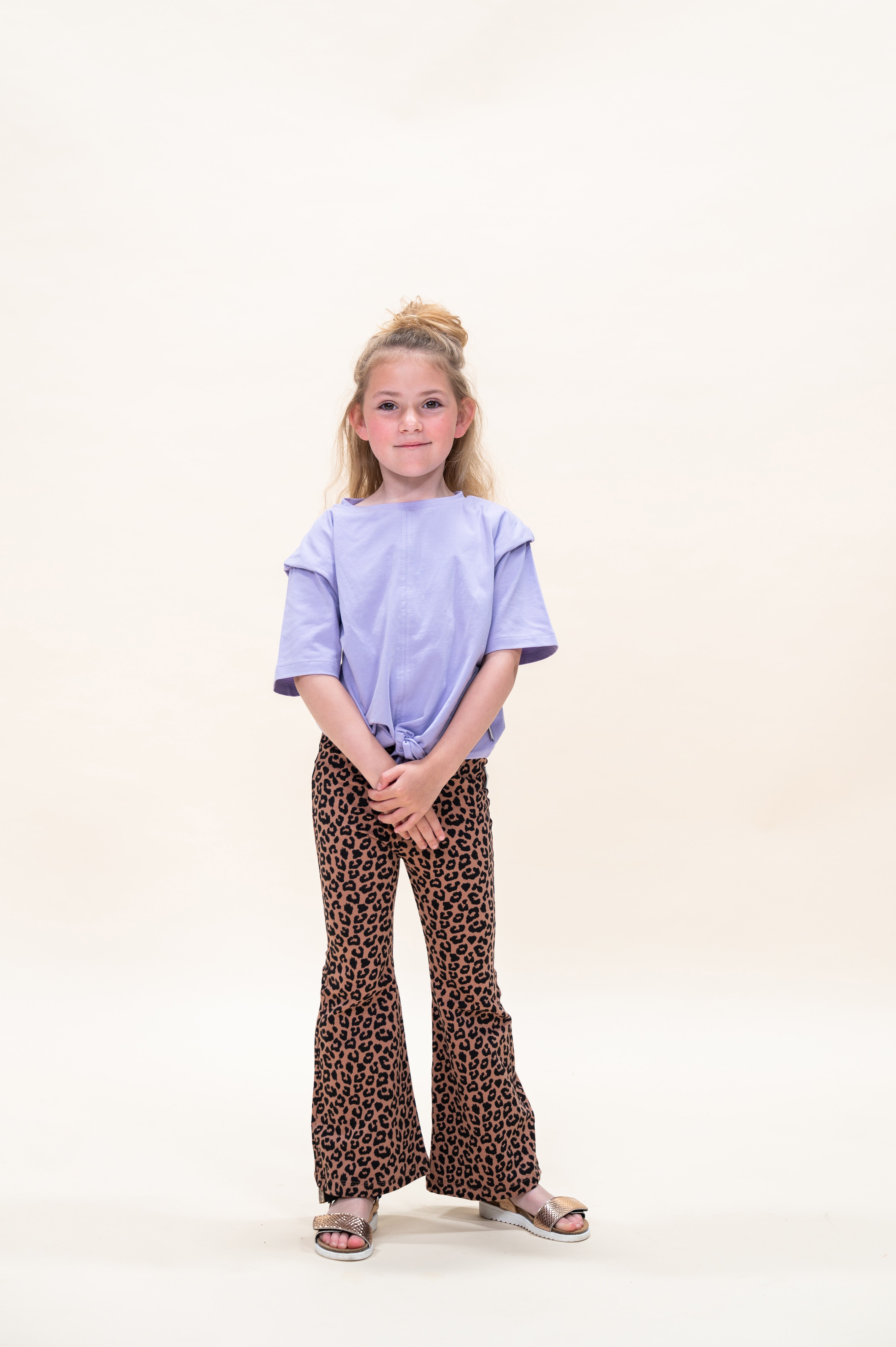 Bowie Flared Pants | Wild Leopard AOP
