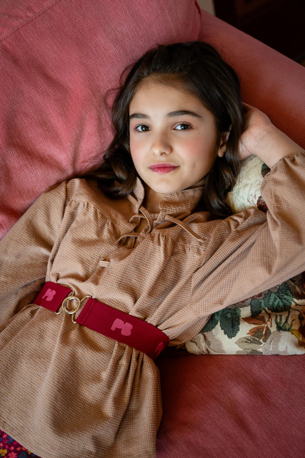 Ella Blouse | Amber Check