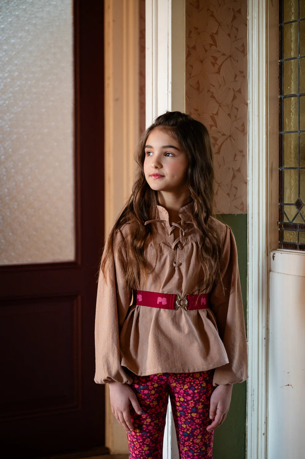 Ella Blouse | Amber Check