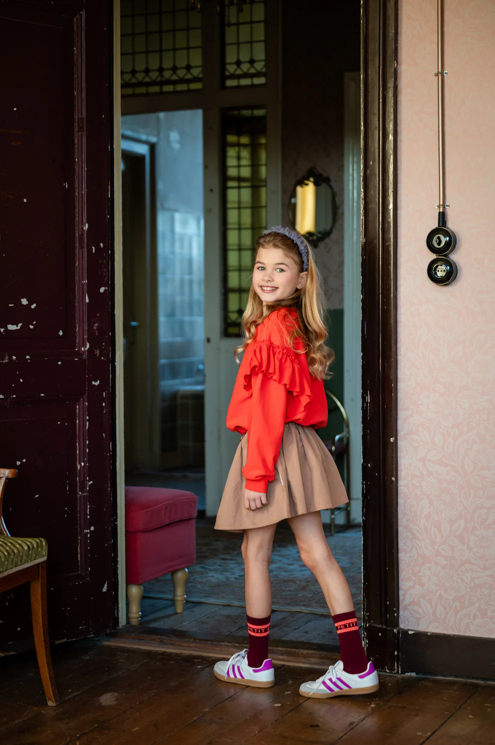 Mini Skirt | Amber Check