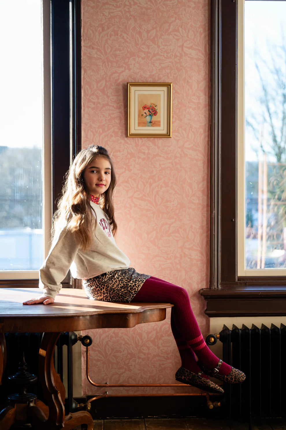 Simple Skirt | Leopard AOP