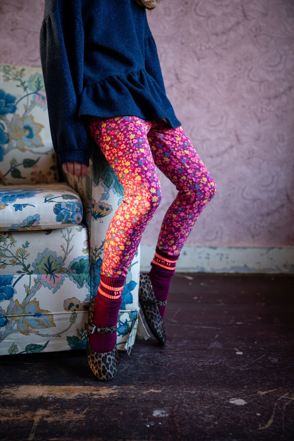 Sport Socks | Bordeaux/Orange