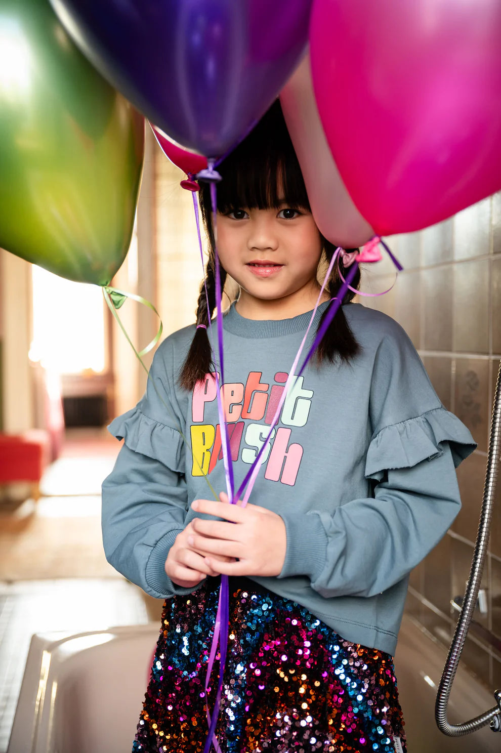 June Ruffle Sweater | Stormy Weather