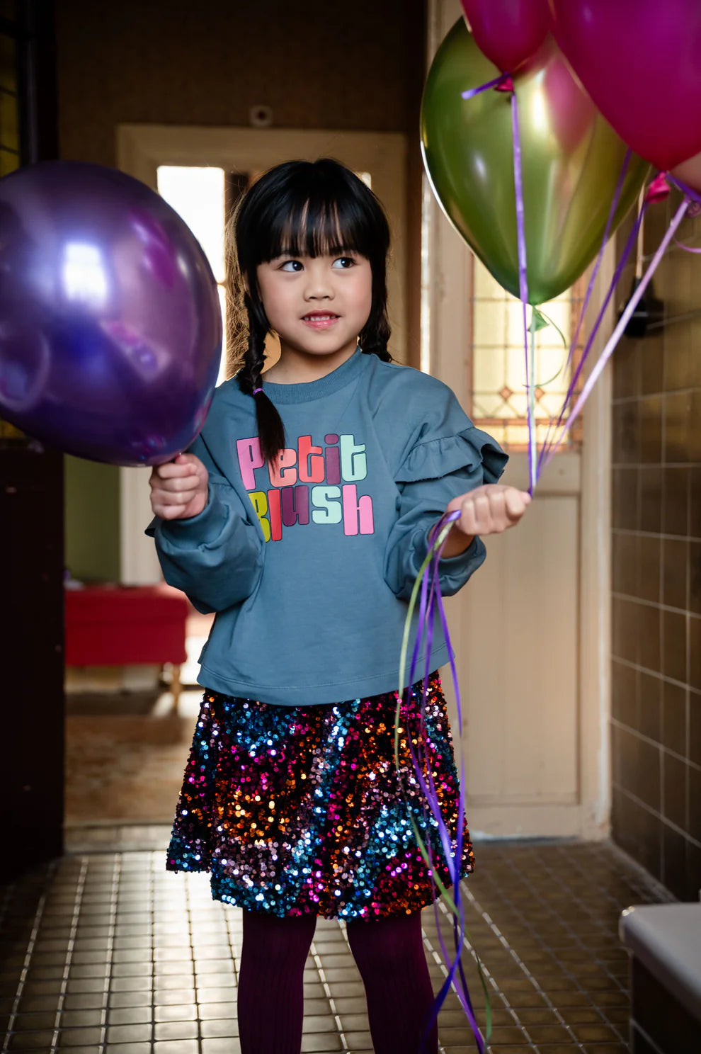 June Ruffle Sweater | Stormy Weather