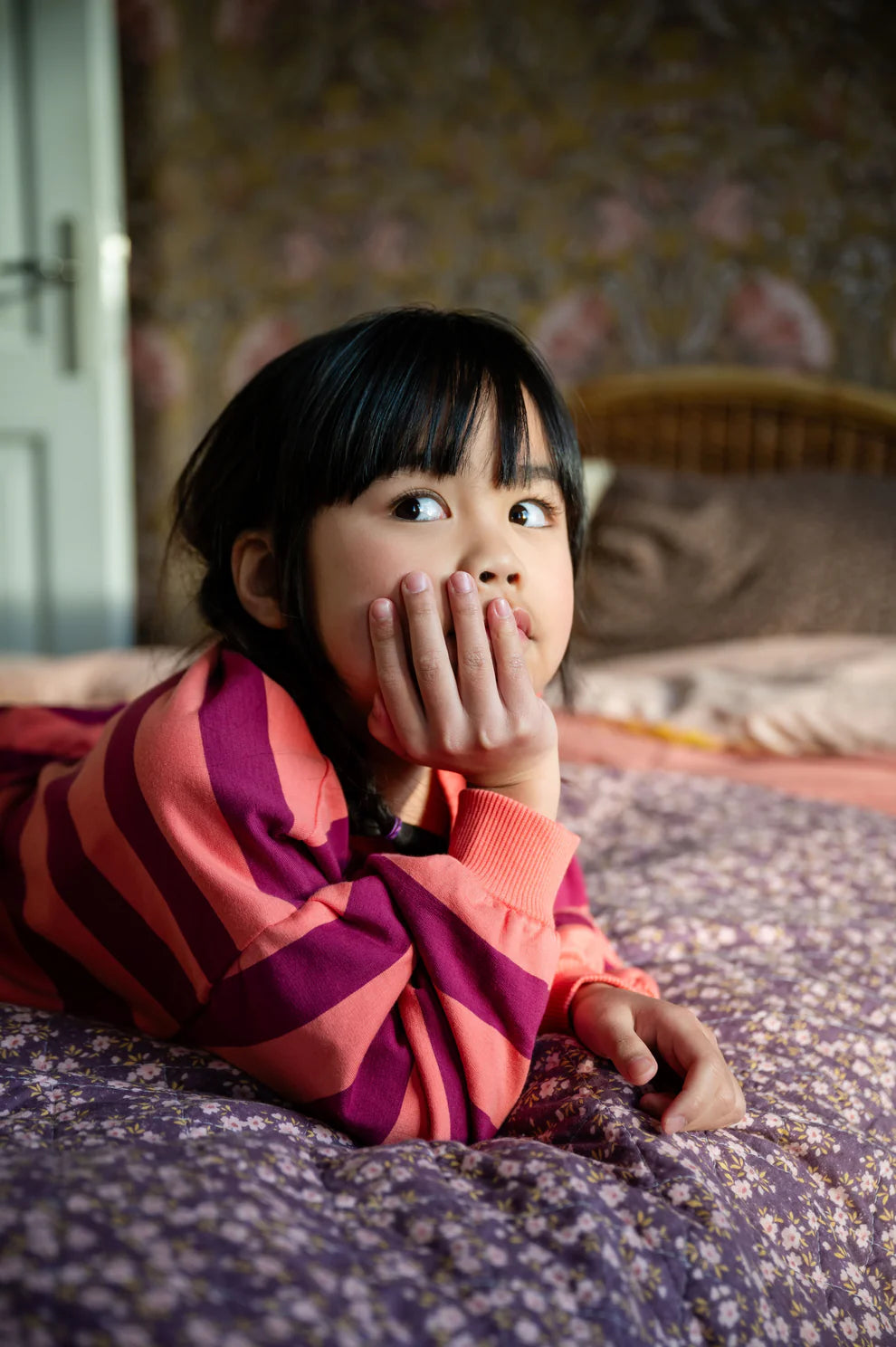 Sweater Stripe | Peach/Beaujolais