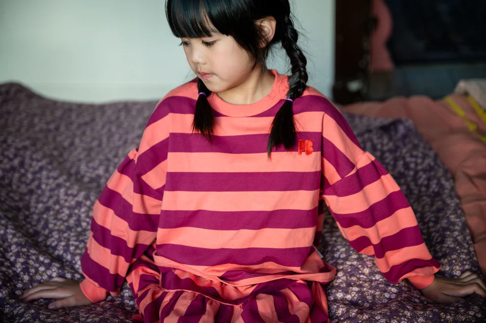 Sweater Stripe | Peach/Beaujolais