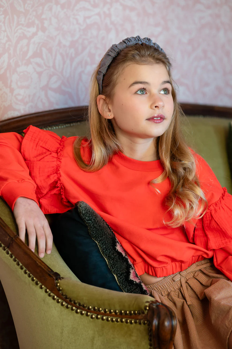 Romantic Ruffle Sweater | Cayenne