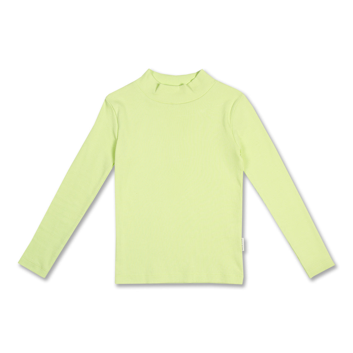 Rib Turtle Neck | Shadow Lime