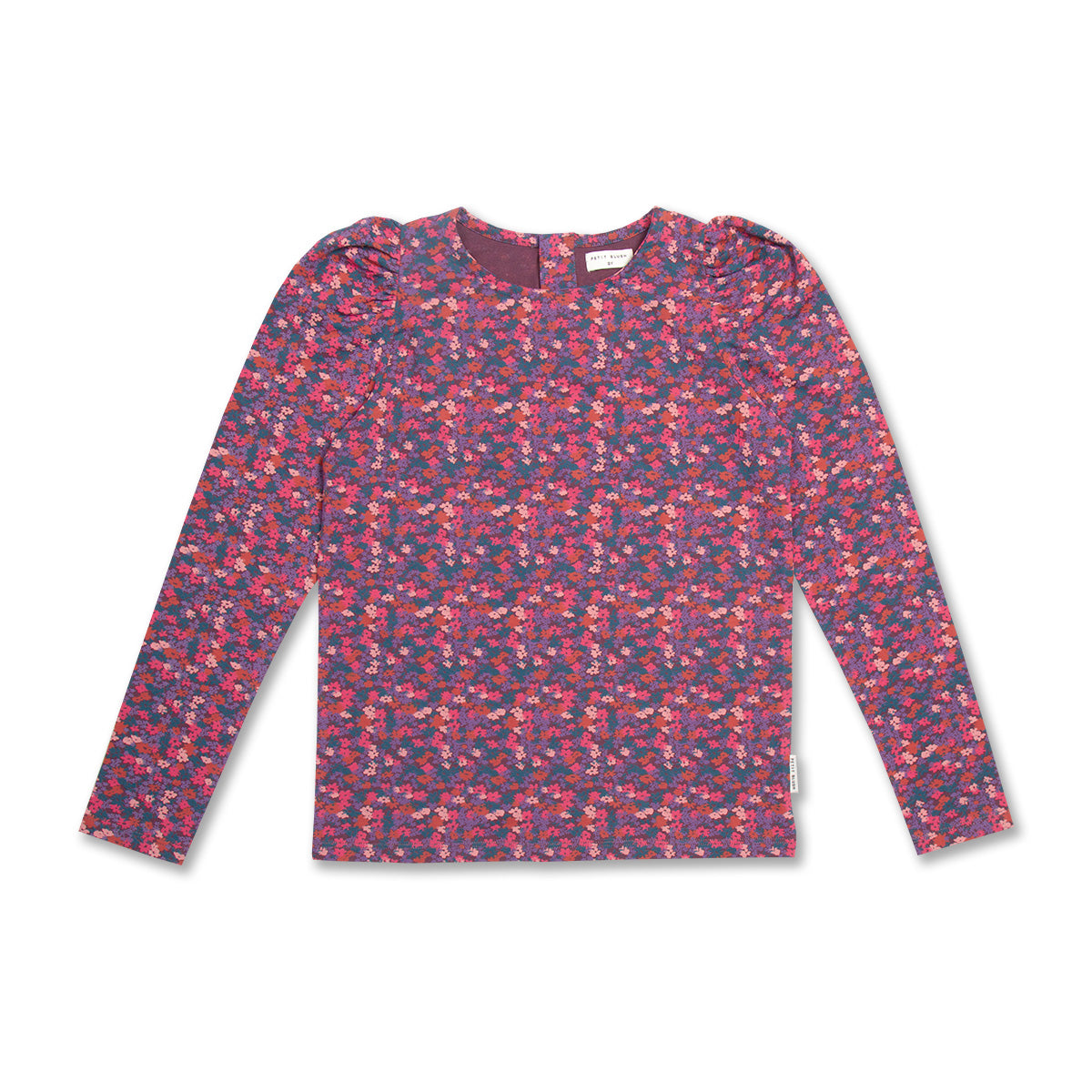 Puff Sleeve Top | Blossom Plum AOP