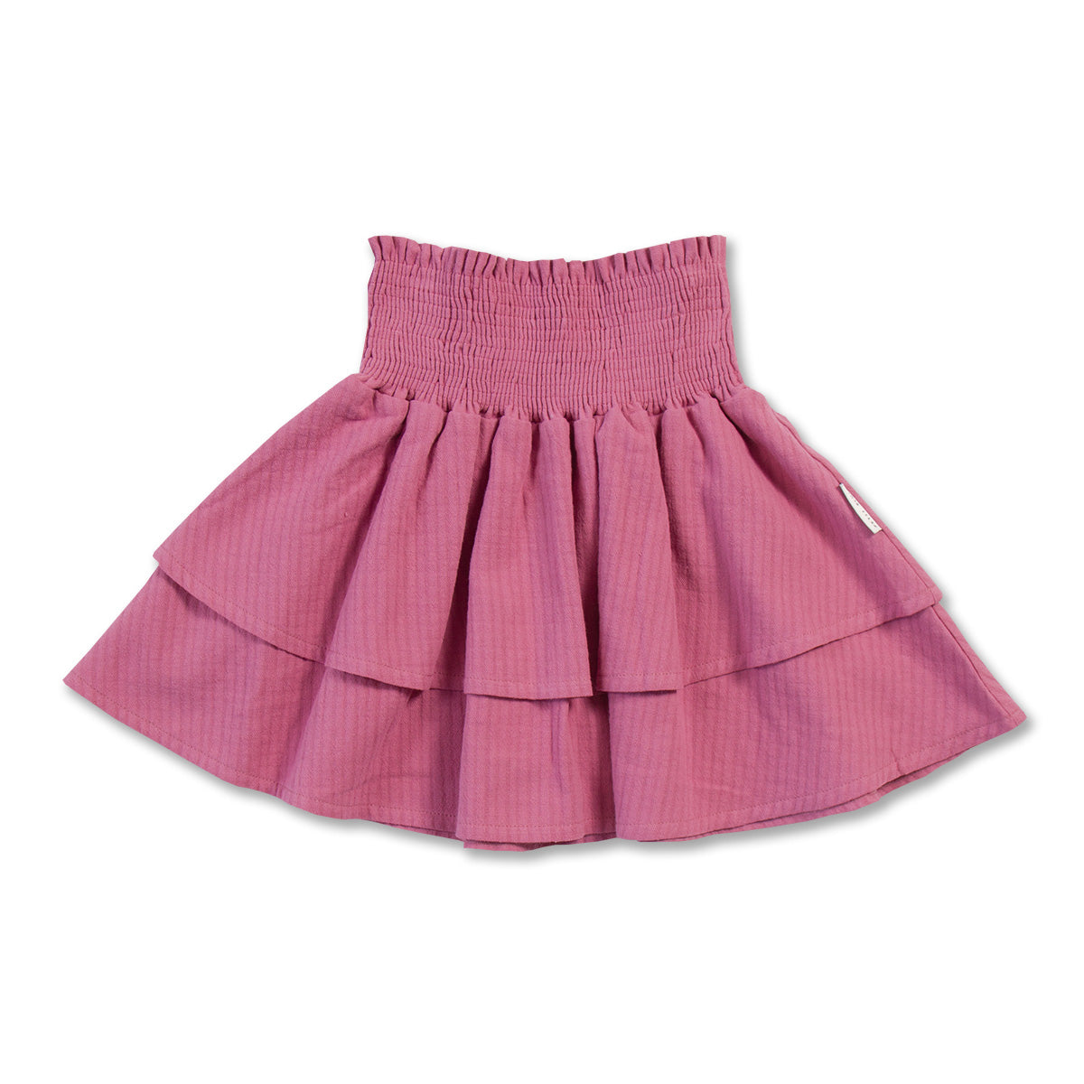 Mini Smock Skirt | Red Violet