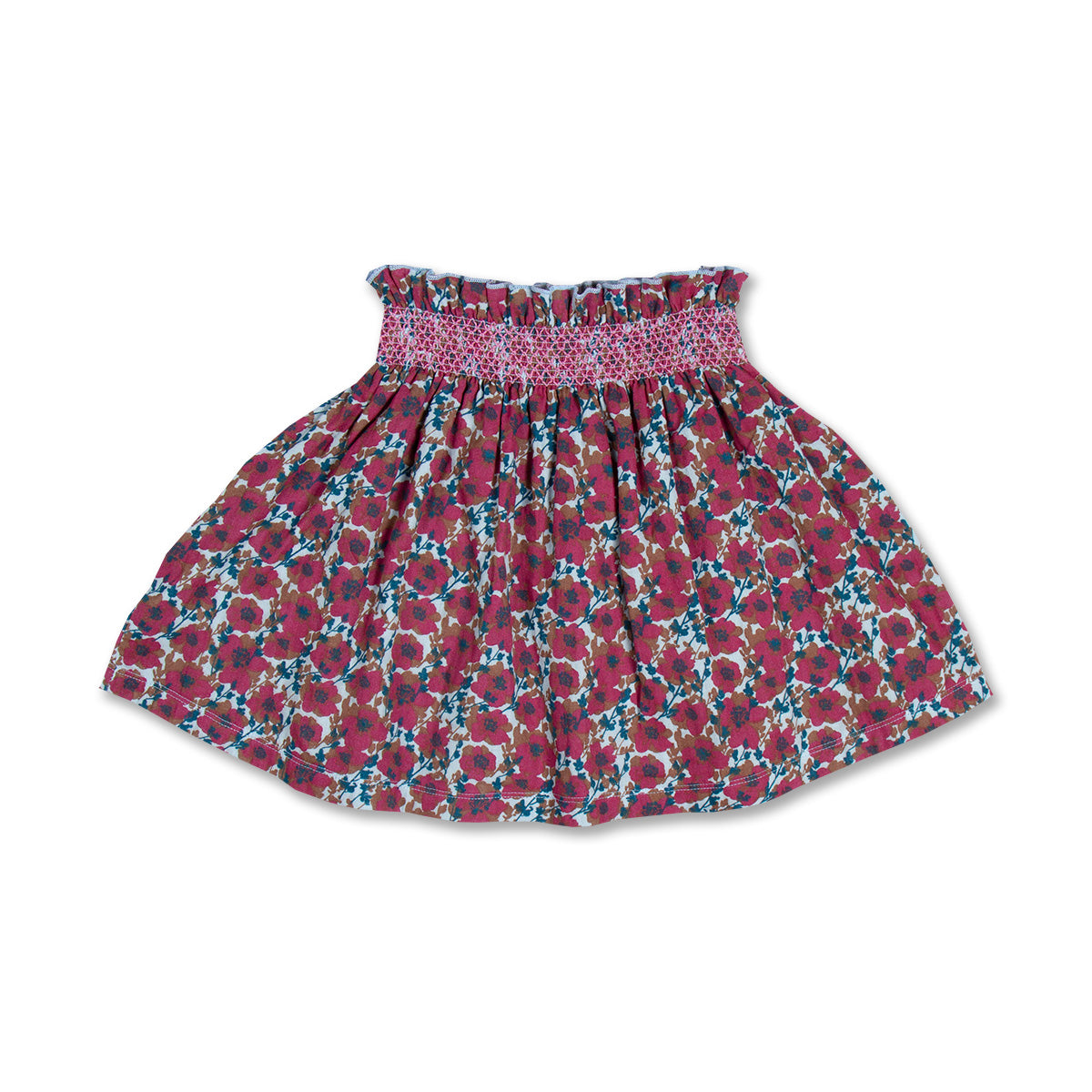 Mini Smock Skirt | Yasmin Flower AOP