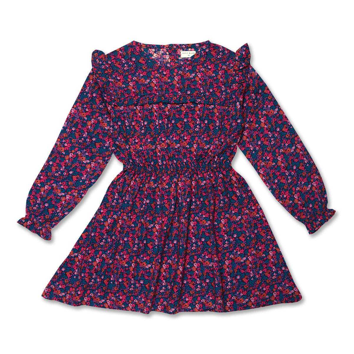 Ruffle Dress | Blossom Plum AOP