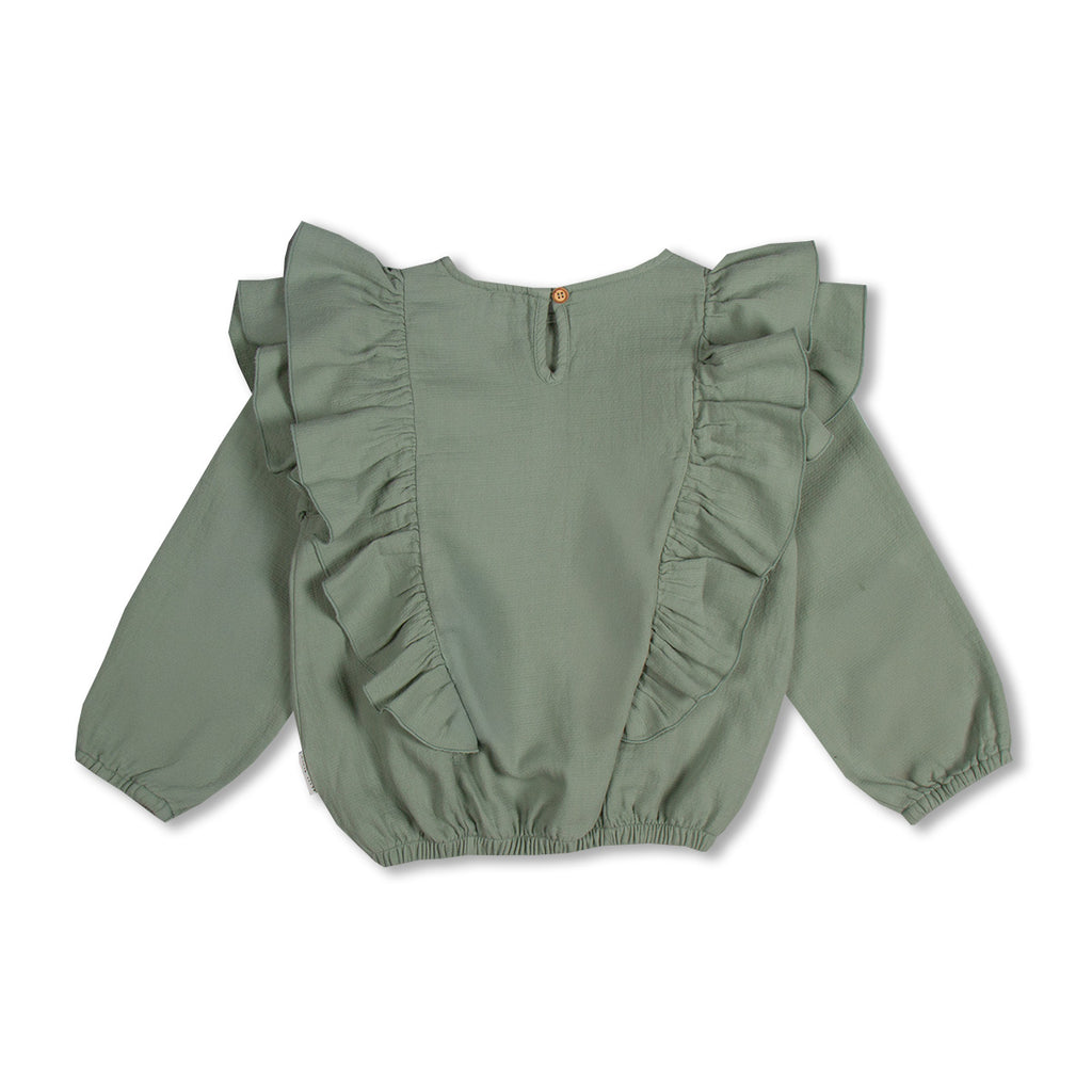 Ruffle Blouse | Iceberg Green