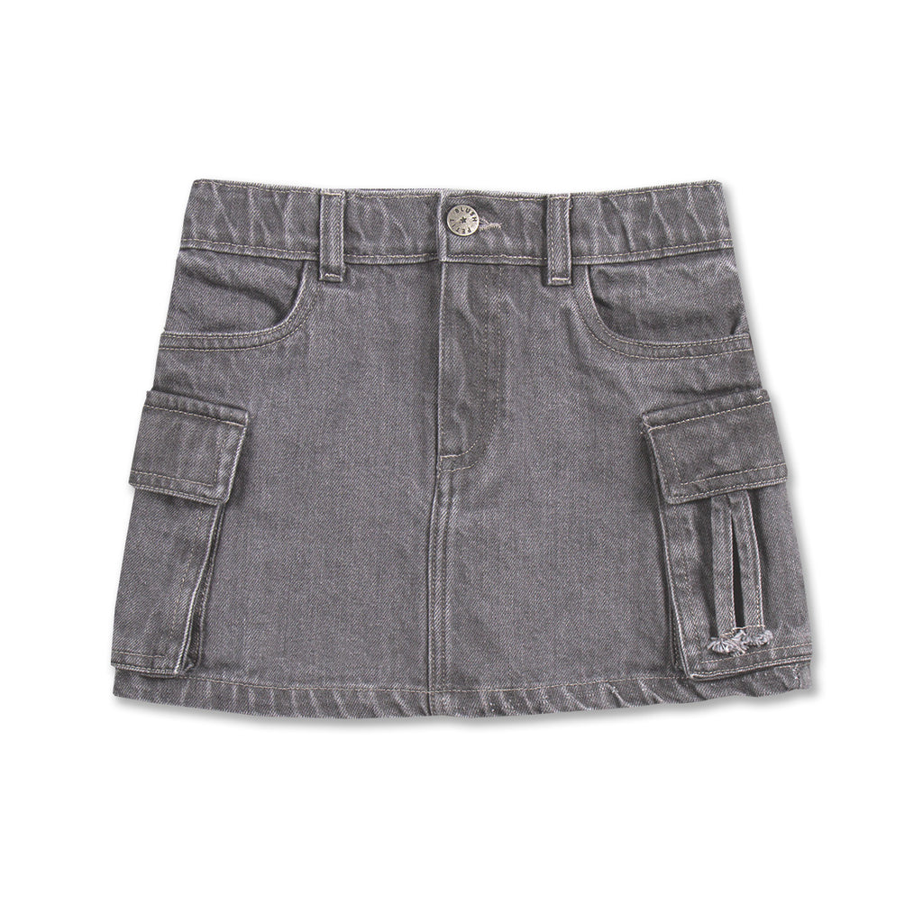 Cargo Skirt | Washed Grey