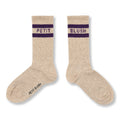 Sport Socks | Beige/Purple